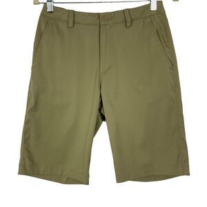 Nike Junior's Flat Front Short, style 639538, size large, khaki color